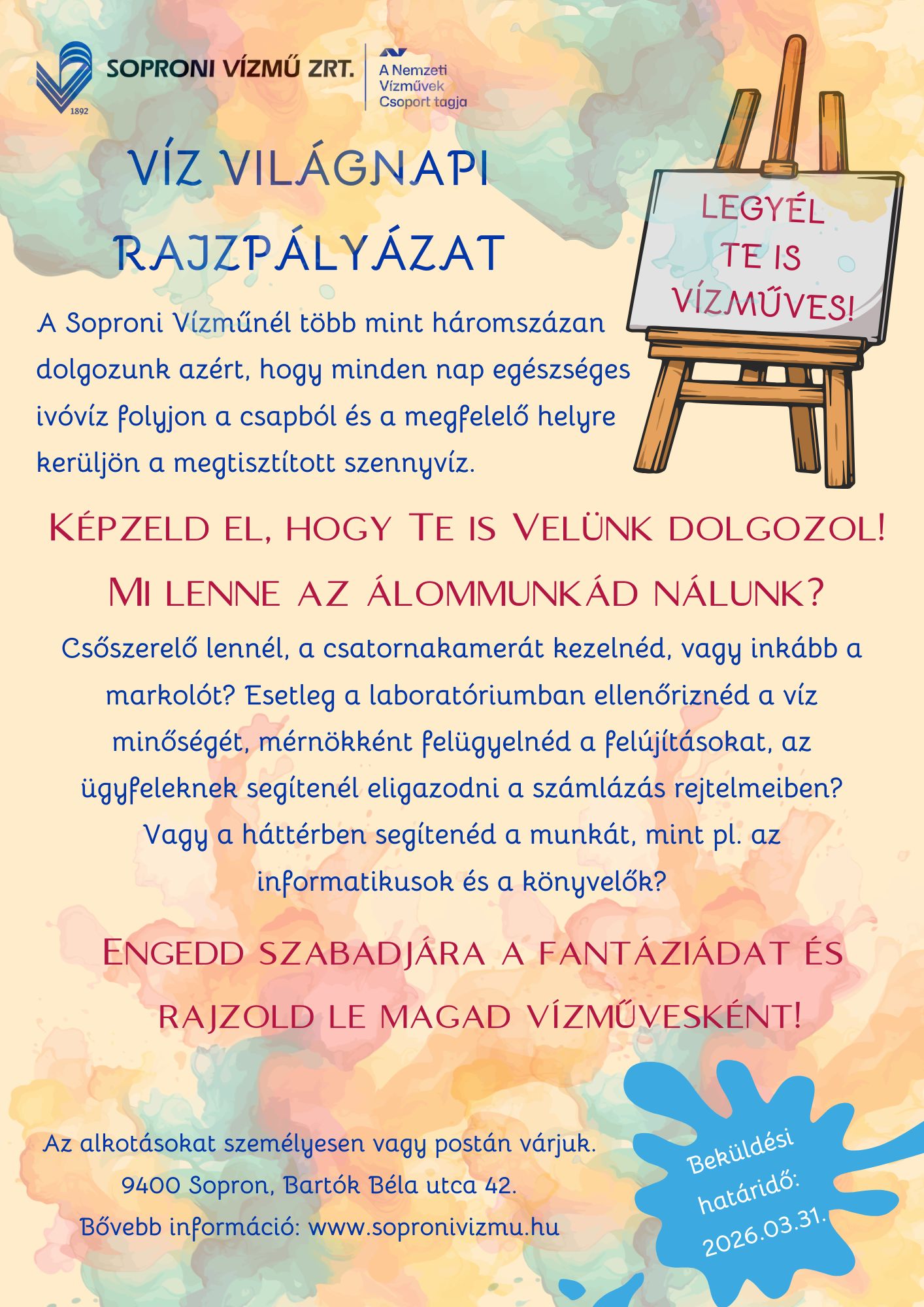 Víz Világnapi rajzpályázat - cikk fotója